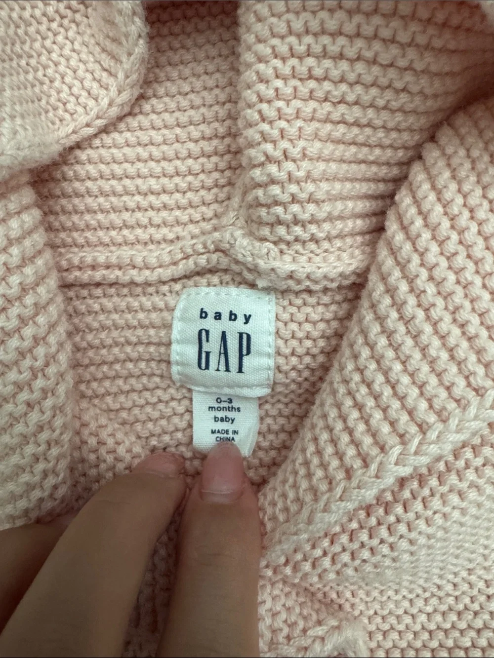 Baby Gap Knit Sweater & Pants Set - Soft Blush Pink